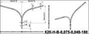 кронштейны для гранёных опор к2к-1,5-1,5-0,075-0,048(15-180)